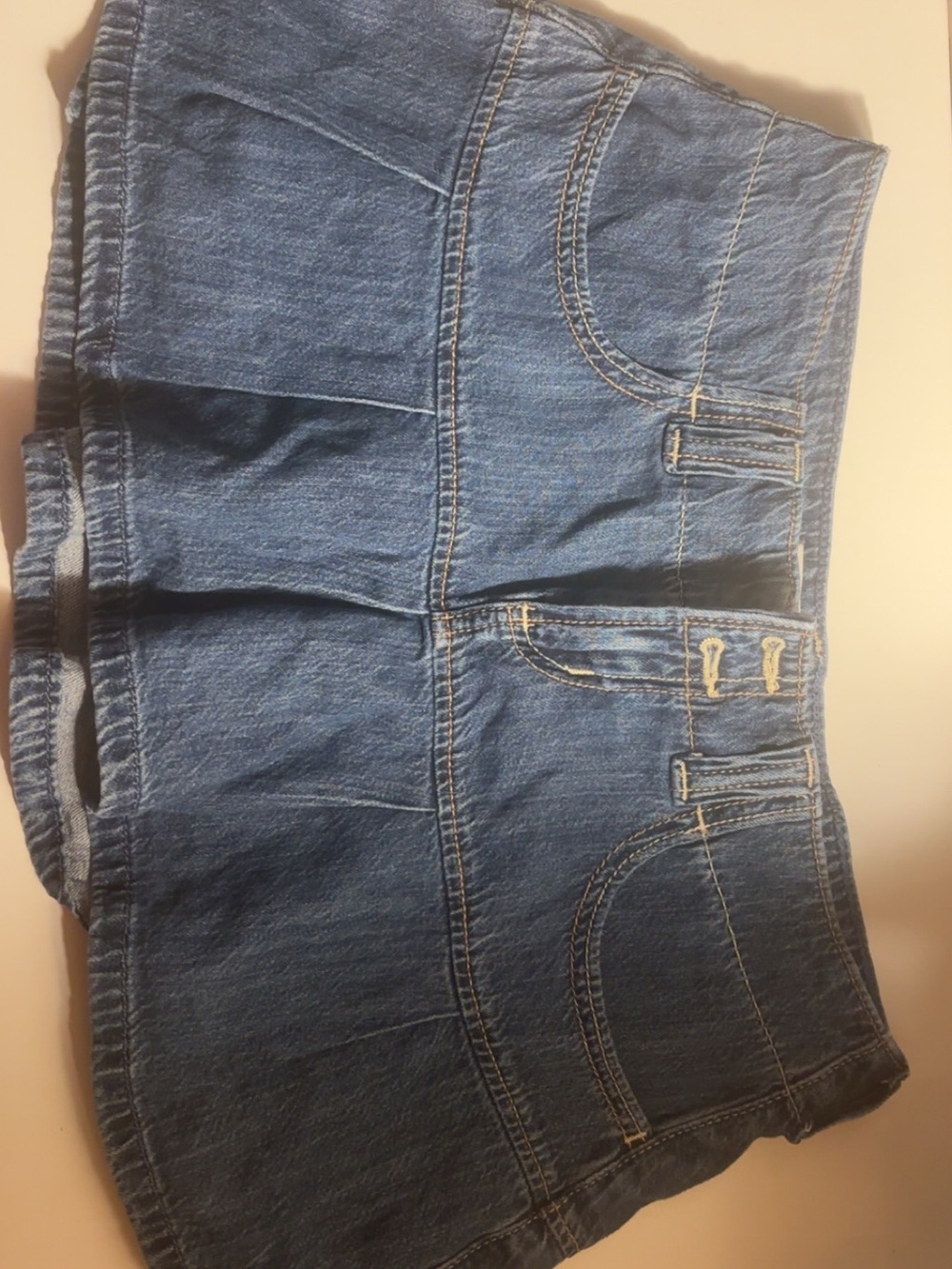 Hollister Blue High-Rise Denim Skirt